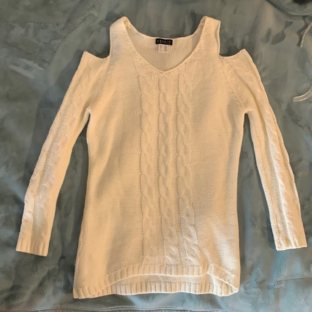 Cutout White Sweater
